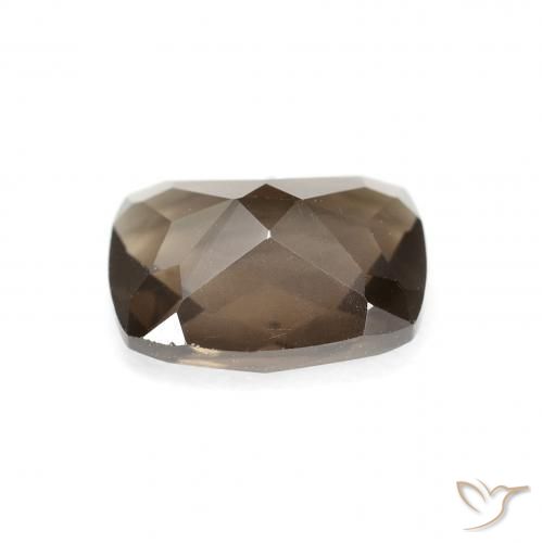 Quartz fumé Brun caryer naturelle Coussin, 1.89 ct, VVS