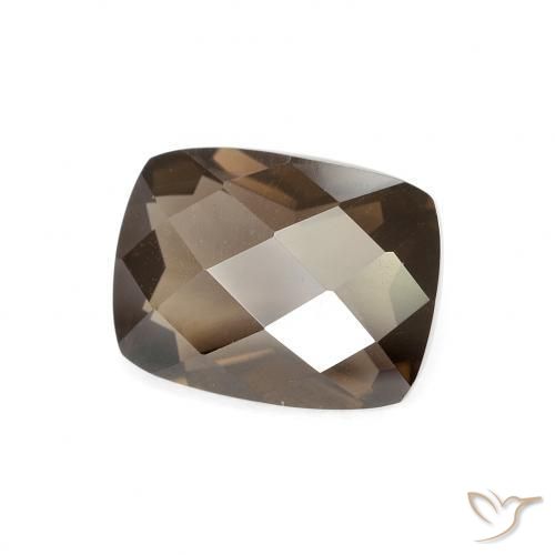 Quartz fumé Marron chaud naturelle Coussin, 1.96 ct, VVS