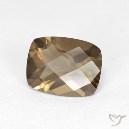 Quartz fumé Marron chaud naturelle Coussin, 1.75 ct, VVS