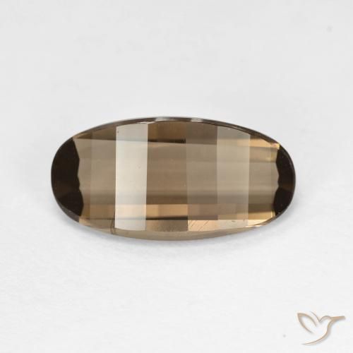 2.73ct Naturel Marron clair Quartz fumé, ovale, VVS