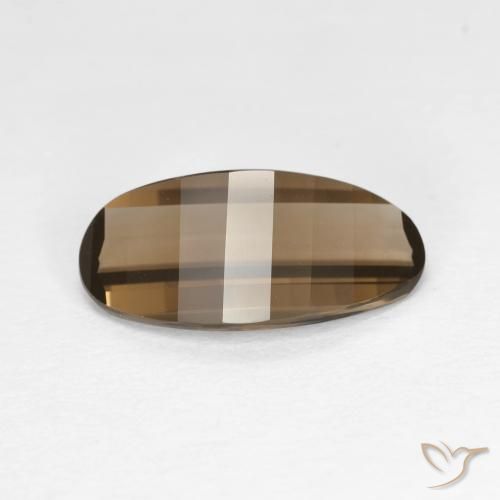 2.06ct Naturel Moka léger Quartz fumé, ovale, VVS