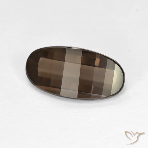 2.85ct Naturel Brun moyen Quartz fumé, ovale, VVS