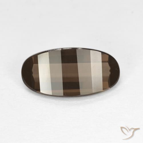 Quartz fumé Brun moyen naturelle ovale, 2.85 ct, VVS