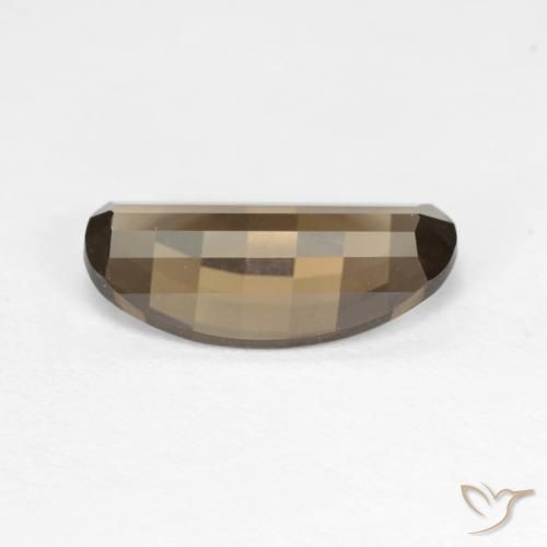 Quartz fumé Moka léger naturelle ovale, 2.28 ct, VVS