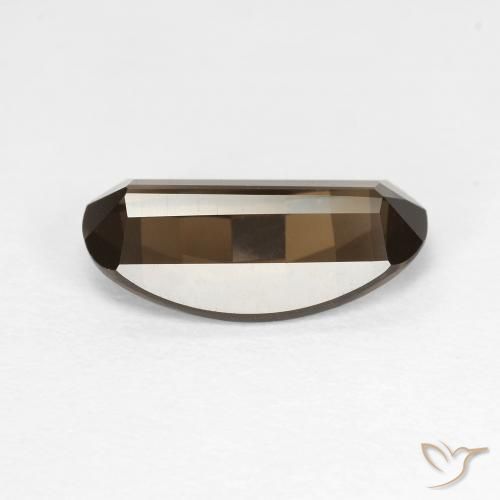 Quartz fumé Brun chocolat naturelle ovale, 2.78 ct, VVS