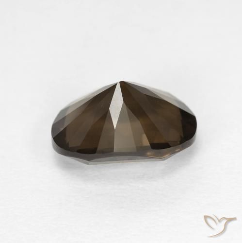 Quartz fumé Brun moyen naturelle ovale, 2.54 ct, VVS