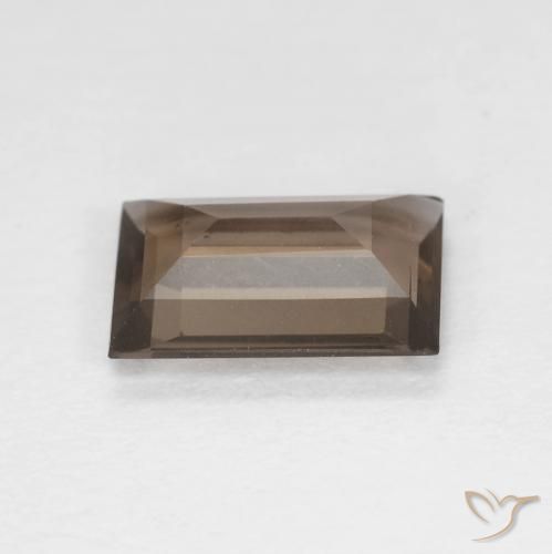 Quartz fumé Marron clair naturelle Baquette, 1.36 ct, VVS