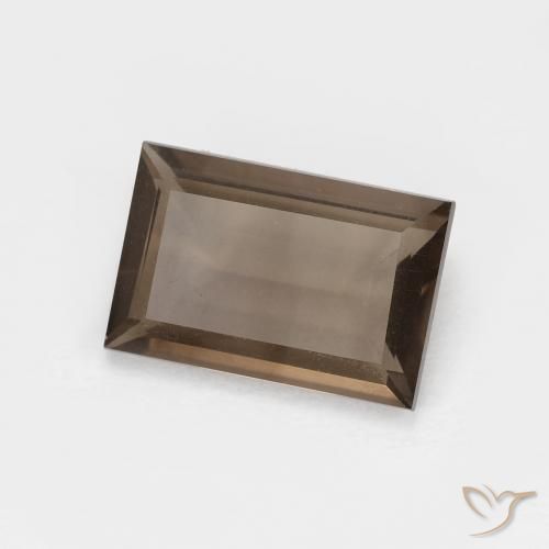 Quartz fumé Marron chaud naturelle Baquette, 1.43 ct, VVS