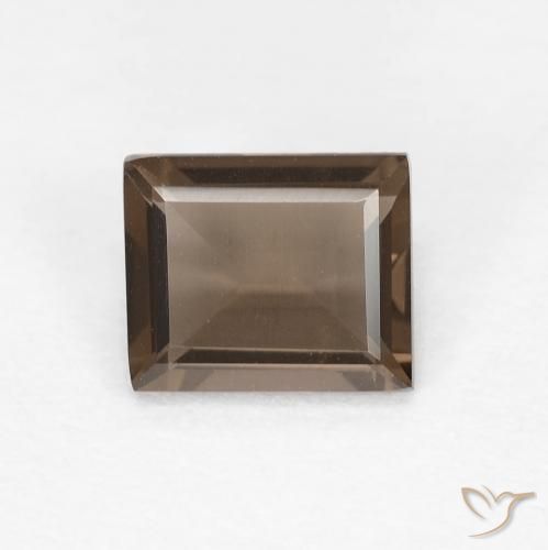 Quartz fumé Brun caryer naturelle Baquette, 0.82 ct, VVS