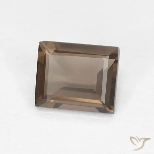 Quartz fumé Brun caryer naturelle Baquette, 0.82 ct, VVS