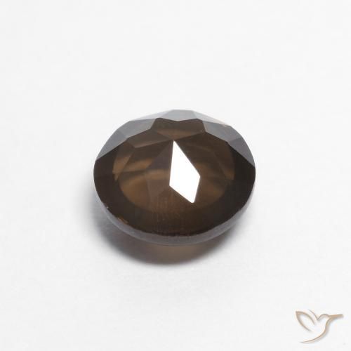 Quartz fumé Marron foncé naturelle Tour, 0.88 ct, Transparent