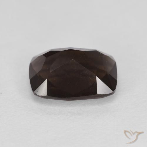 Quartz fumé Marron foncé naturelle Coussin, 1.97 ct, VS