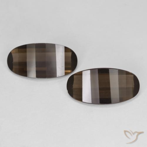 4.94ctw Naturel Brun caryer Quartz fumé, ovale, VVS
