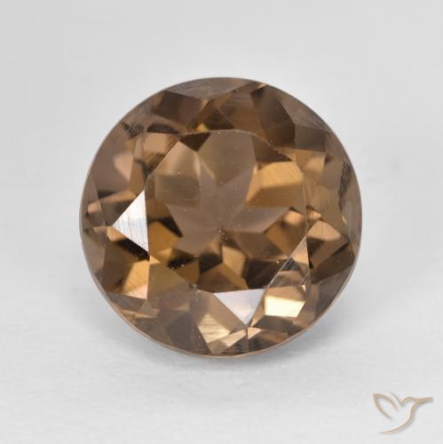 5.06ct Naturel Marron chaud Quartz fumé, Tour, VVS-VS