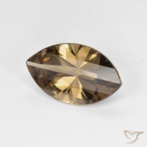 2.49ct Naturel Brun café léger Quartz fumé, Marquise, VVS