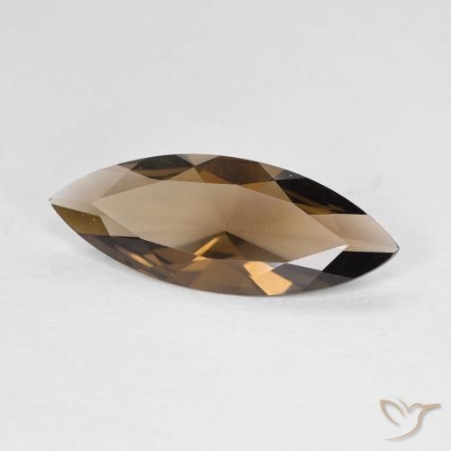 Quartz fumé Marron chaud naturelle Marquise, 2.34 ct, VS