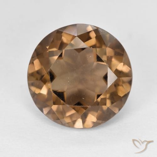 5.58ct Naturel Marron clair Quartz fumé, Tour, VVS-VS