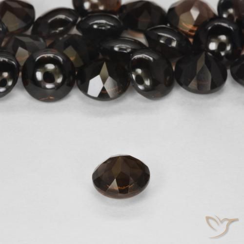 Quartz fumé Marron foncé naturelle Tour, 0.90 ct, Transparent