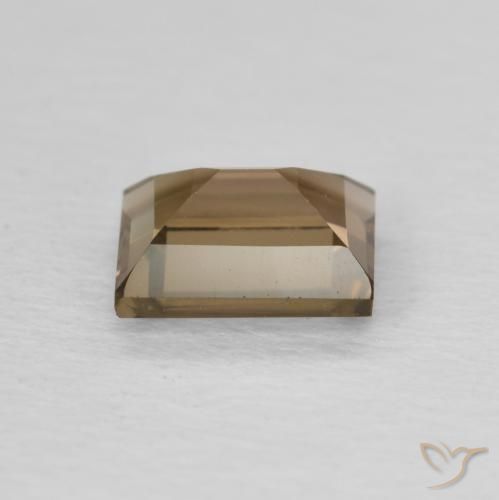 Quartz fumé Moka léger naturelle Baquette, 0.91 ct, VVS