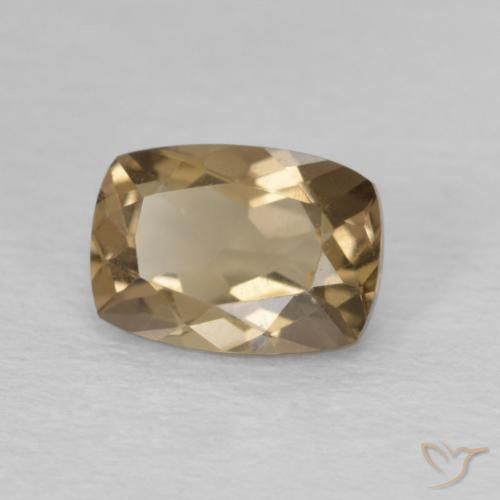 Quartz fumé Marron chaud naturelle Coussin, 0.90 ct, VVS