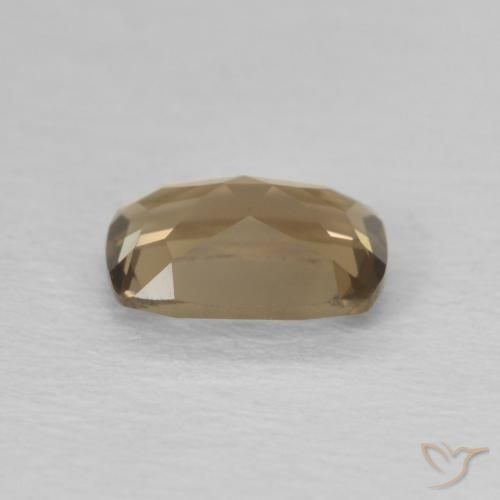 Quartz fumé Medium Dark-Brown naturelle Coussin, 0.81 ct, VVS