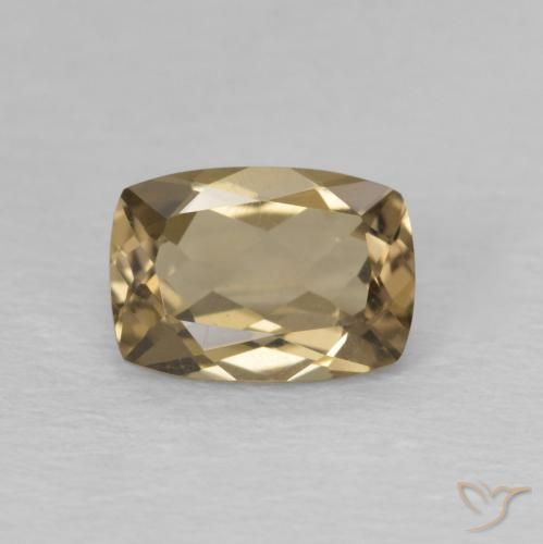 0.81ct Naturel Marron chaud Quartz fumé, Coussin, VVS