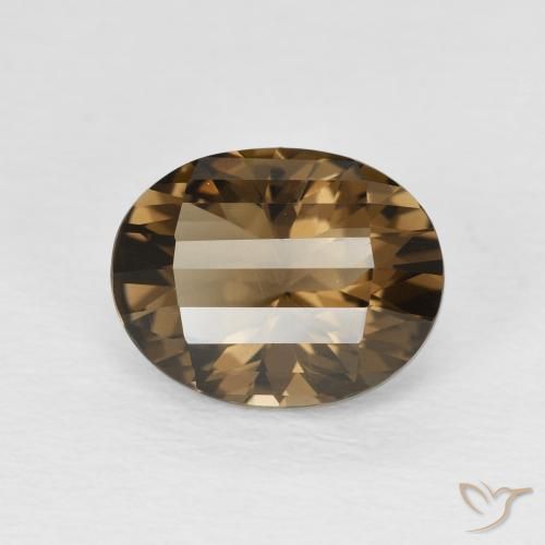 2.58ct Naturel Brun pain d'épices Quartz fumé, ovale, VVS-VS