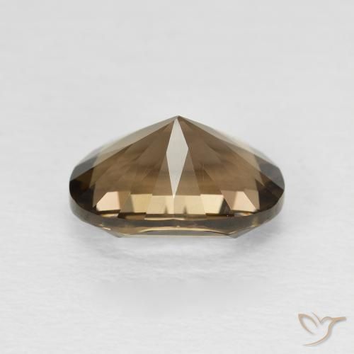 Quartz fumé Brun pain d'épices naturelle ovale, 2.58 ct, VVS-VS