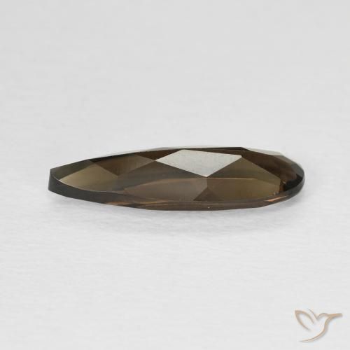 Quartz fumé Brun chocolat naturelle En forme de poire, 1.75 ct, VVS