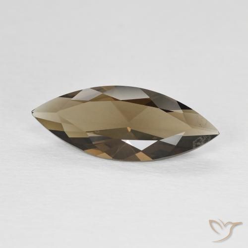 Quartz fumé Marron chaud naturelle Marquise, 2.93 ct, VVS