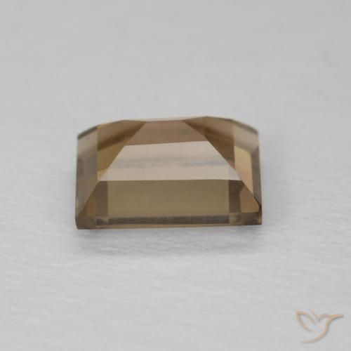 Quartz fumé Marron clair naturelle Baquette, 0.89 ct, VVS