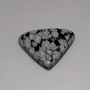 Obsidienne flocon de neige multicolore naturelle trillion, 17,24 ct, opaque