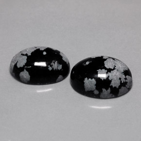 Achetez naturel ct multicolore obsidienne flocon de neige gems, coupe ovale, en provenance mexique chez gemselect. en stock, livraison internationale!