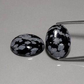 Achetez naturel ct multicolore obsidienne flocon de neige gems, coupe ovale, en provenance mexique chez gemselect. en stock, livraison internationale!