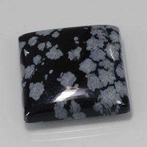 Obsidienne flocon de neige multicolore naturelle carré, 20,43 ct, opaque