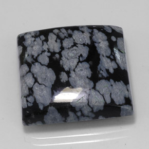 Obsidienne flocon de neige multicolore naturelle carré, 22,48 ct, opaque