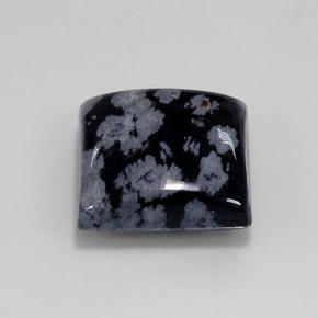 Obsidienne flocon de neige multicolore naturelle carré, 11,52 ct, opaque