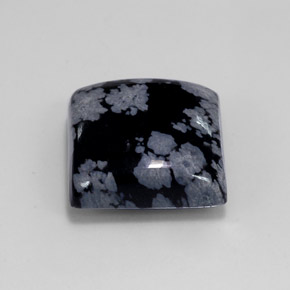 Obsidienne flocon de neige multicolore naturelle carré, 11,74 ct, opaque