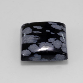 Obsidienne flocon de neige multicolore naturelle carré, 11,53 ct, opaque