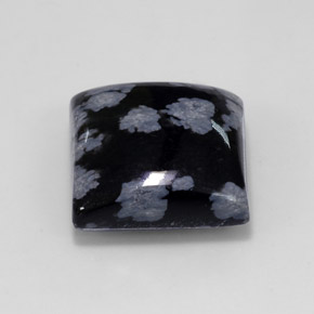 Obsidienne flocon de neige multicolore naturelle carré, 11,46 ct, opaque