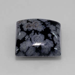Obsidienne flocon de neige multicolore naturelle carré, 11,21 ct, opaque