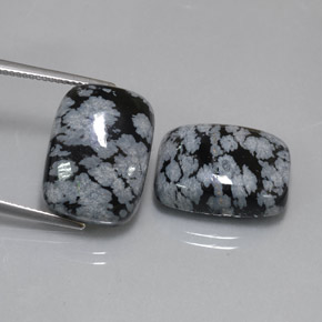 Achetez naturel ct multicolore obsidienne flocon de neige gems, coupe coussin, en provenance mexique chez gemselect. en stock, livraison internationale!