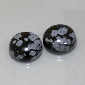 Achetez naturel ct multicolore obsidienne flocon de neige gems, coupe roude, en provenance mexique chez gemselect. en stock, livraison internationale!