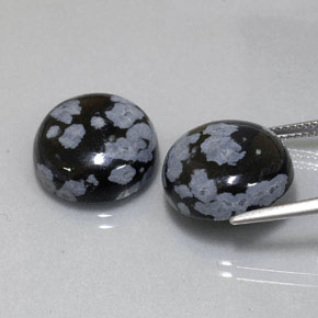 Achetez naturel ct multicolore obsidienne flocon de neige gems, coupe roude, en provenance mexique chez gemselect. en stock, livraison internationale!