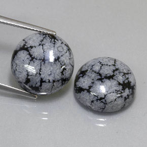 Achetez naturel ct multicolore obsidienne flocon de neige gems, coupe roude, en provenance mexique chez gemselect. en stock, livraison internationale!