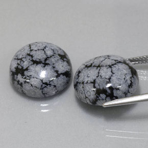 Achetez naturel ct multicolore obsidienne flocon de neige gems, coupe roude, en provenance mexique chez gemselect. en stock, livraison internationale!