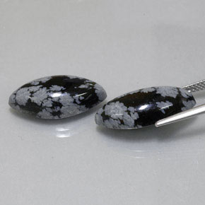 Achetez naturel ct noir obsidienne flocon de neige gems, marquise, en provenance mexique chez gemselect. en stock, livraison internationale!