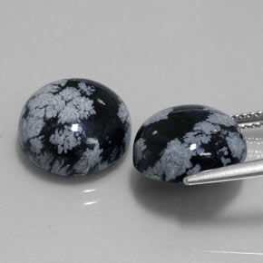 Achetez naturel ct multicolore obsidienne flocon de neige gems, coupe roude, en provenance mexique chez gemselect. en stock, livraison internationale!