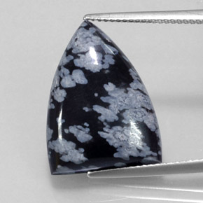Obsidienne flocon de neige multicolore naturelle forme fantaisie, 9,17 ct, opaque