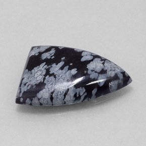 Obsidienne flocon de neige multicolore naturelle forme fantaisie, 9,17 ct, opaque
